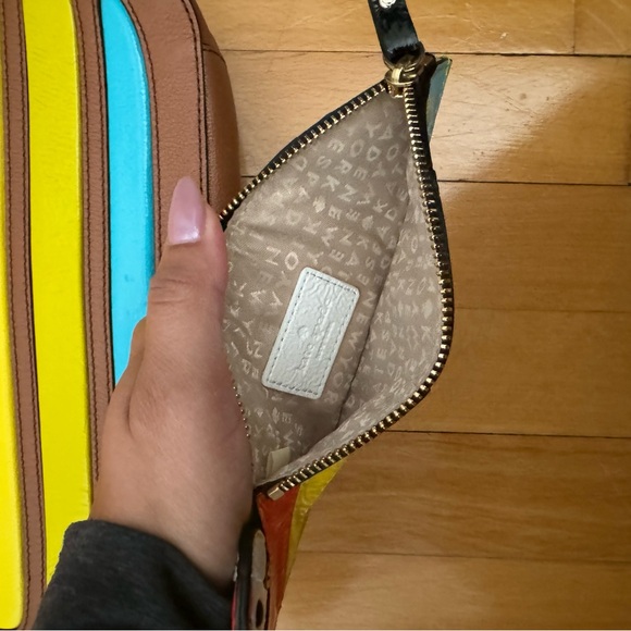 Kate Spade Macaw Parrot Cay Bird Leather Clutch - Picture 6 of 10